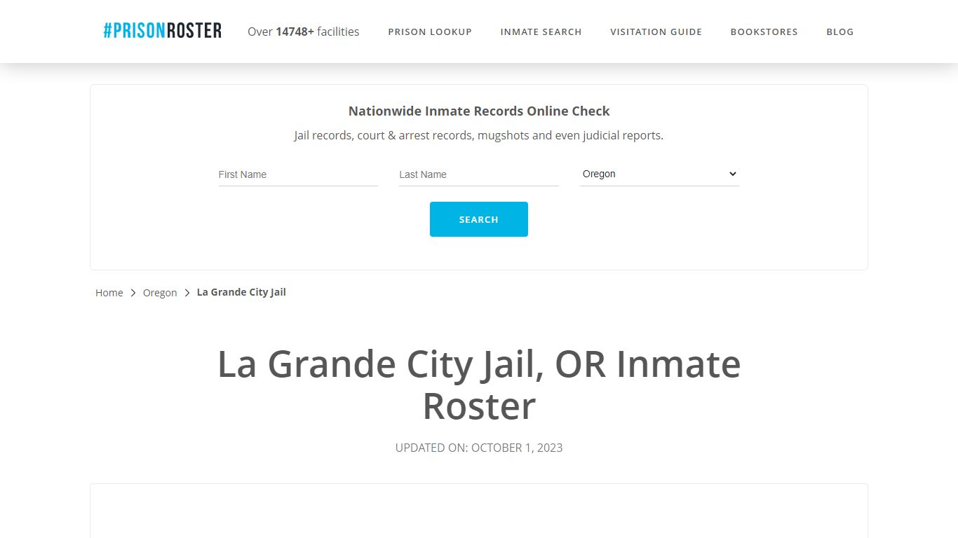 La Grande City Jail, OR Inmate Roster - Prisonroster